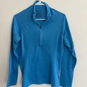 Patagonia Blue Zip Up Sweater